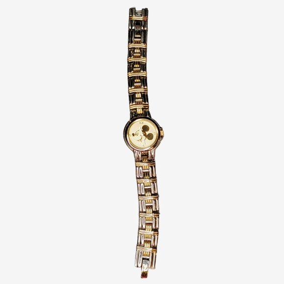 Vintage SII Marketing by Seiko Two Tone Mickey Mouse Disney Watch